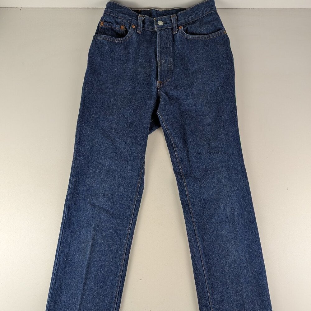 Vtg Levi's 501 26501-0118 Jeans Rare 80s Wash Tag Button Fly Size 31 X 36 Denim.